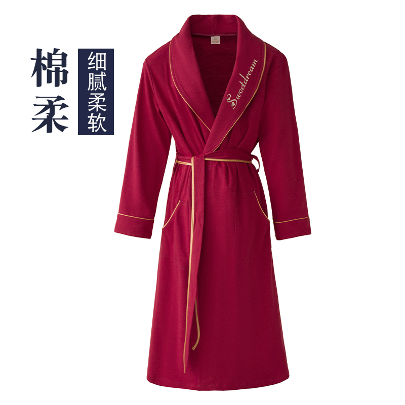 四季通用春秋款纯棉吸水速干裕袍 迅尔美睡袍/浴袍