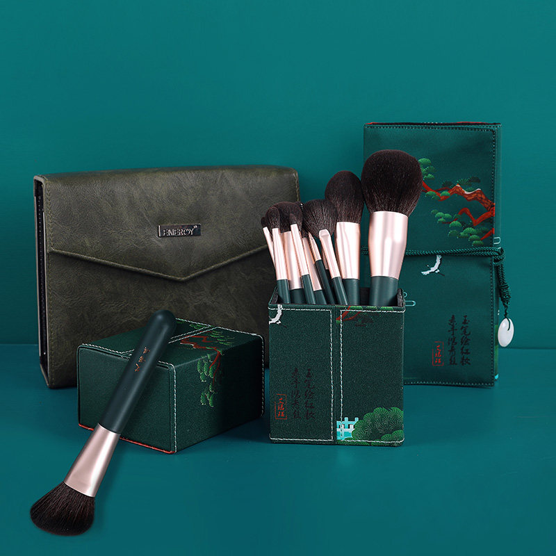 艾诺琪14支箬竹化妆刷套装新手初学者套刷粉底眼影刷美妆工具刷子,淘宝优惠券,粉丝福利购,淘宝优惠卷