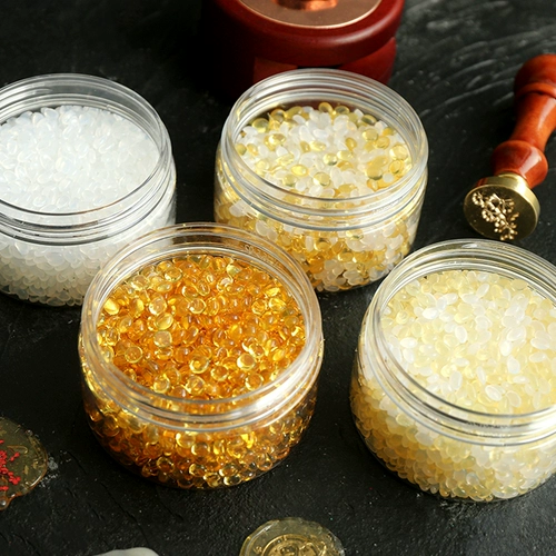 Гранулы огненной краски «Слезы русалки» 50 г Янтарные слезы русалки Гранулы огненной краски Гранулы уплотнительного воска Прозрачные гранулы огненной краски без воска