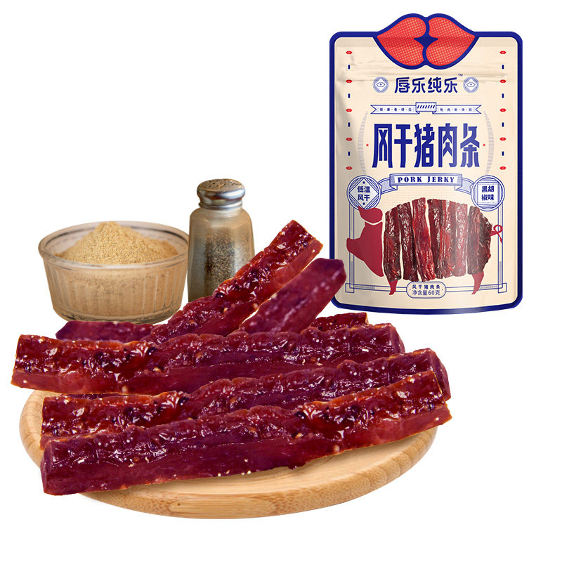 唇乐纯乐风干手撕可以猪肉条 汕头好心情食品猪肉类