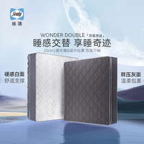 Silk-liveless spring mattress with soft and hard use for both sides