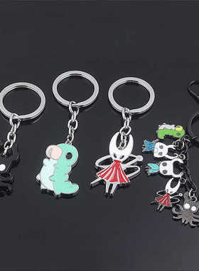 游戏周边空洞骑士毛毛虫大黄蜂钥匙扣骨钉挂件格林团长项链卡通