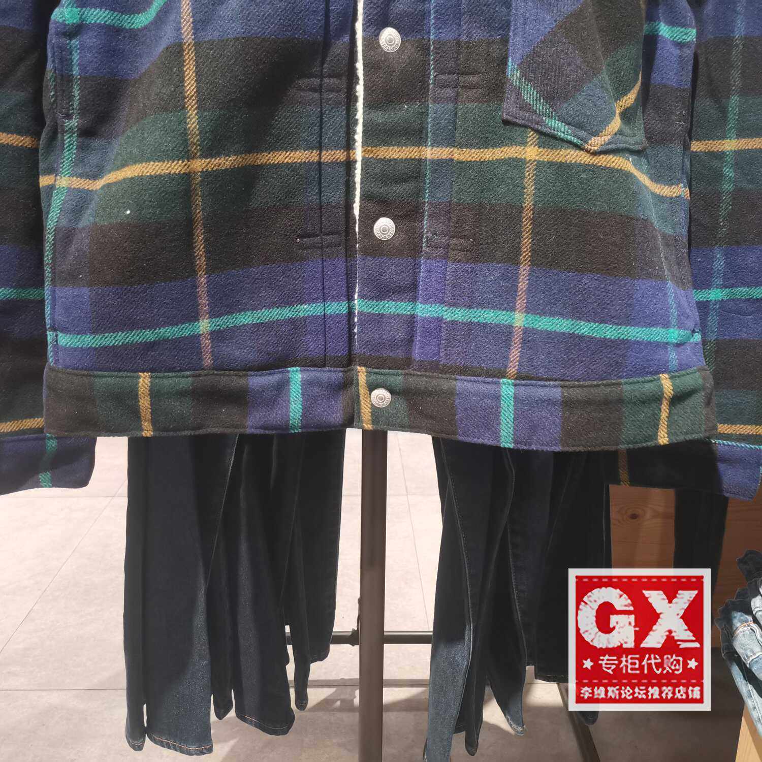 正品Levis李维斯2023年仿羊羔绒格子 男士休闲夹克外套A4882-0005,淘宝优惠券,粉丝福利购,淘宝优惠卷