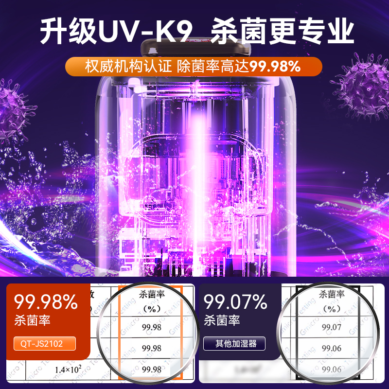 落地空气加湿器家用轻音卧室喷雾房间香薰孕妇婴儿空调房大雾量 - 图1