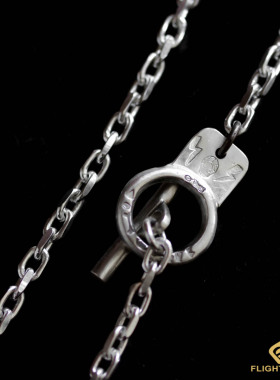 高山隆手工银饰复古粗链子