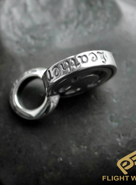 BWL bill wall leather正品 小号全银笑脸项链吊坠刻印随机男女