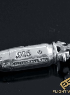 BWL bill wall leather官方代理银饰 皇冠子弹项链吊坠男女