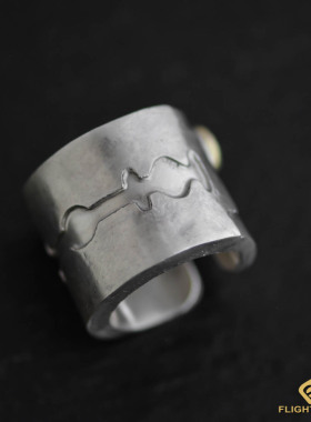 高山隆刀片戒指手工银饰复古