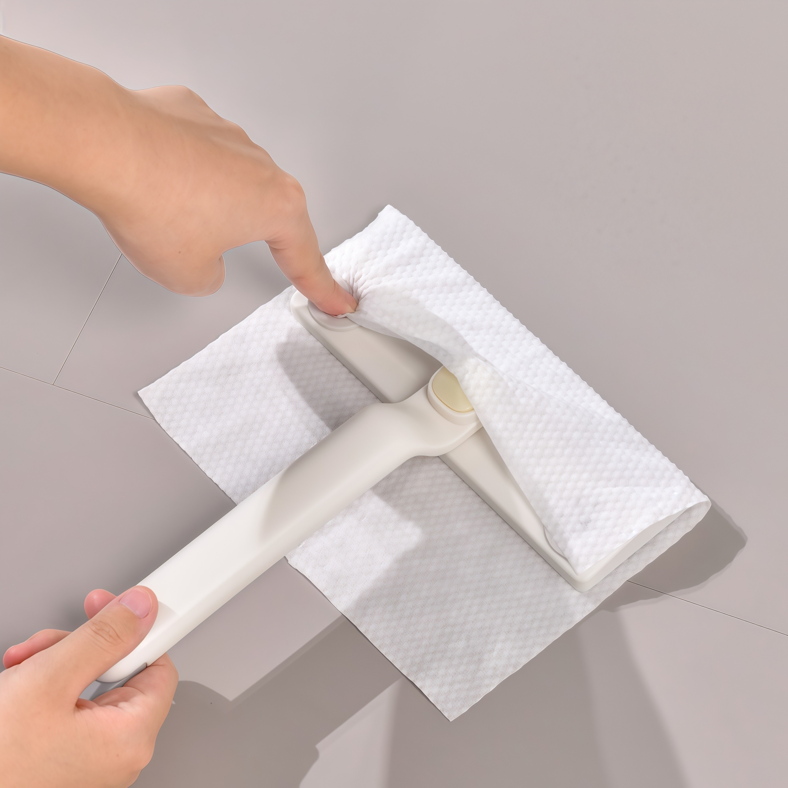 可旋转洗脸巾拖把懒人抹布可重复使用清洁神器带镊子小铲浴室清洁,淘宝优惠券,粉丝福利购,淘宝优惠卷