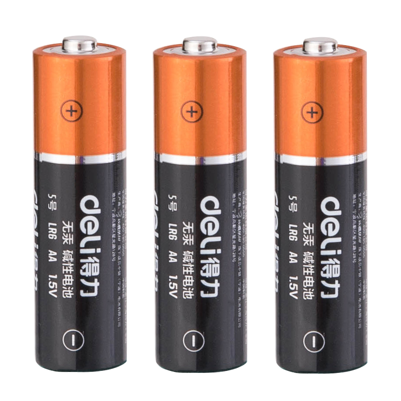 得力碱性电池5号/7号玩具电池电视遥控鼠标电池无汞大容量干电池-图3