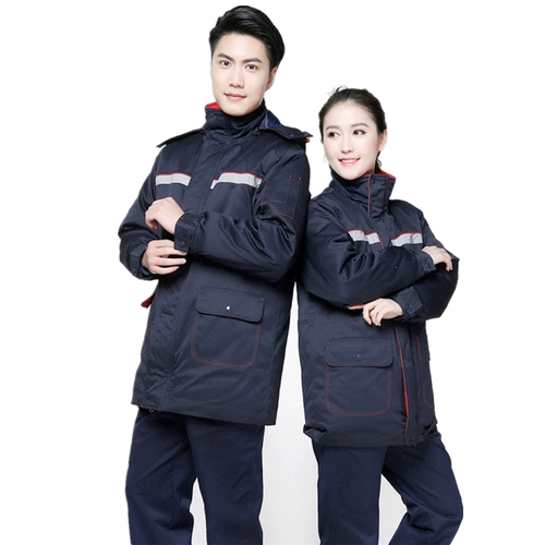 Заправочная одежда Жесткая одежда CNOOC PETRELEUM и нефтехимическая антистатическая хлопчатобумажная одежда Международная энергетическая заправочная станция.