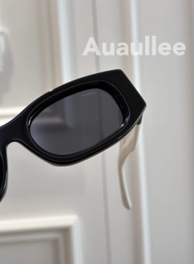 一眼爱上！复古时髦~26ss新款熊猫黑白拼色墨镜太阳眼镜包菜