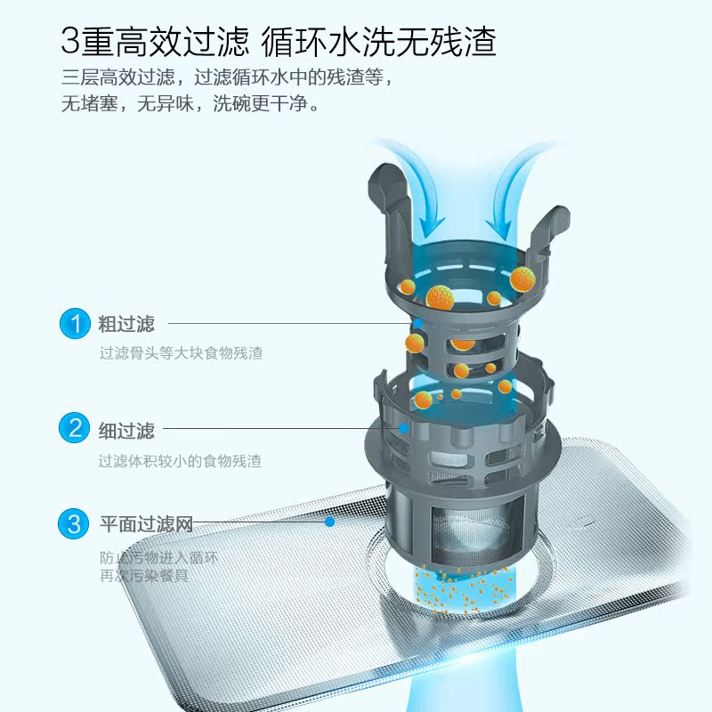 老板欧奕专卖店老板WB773X嵌入式洗碗机全自动家用消毒洗碗烘干一体机8套刷碗机2