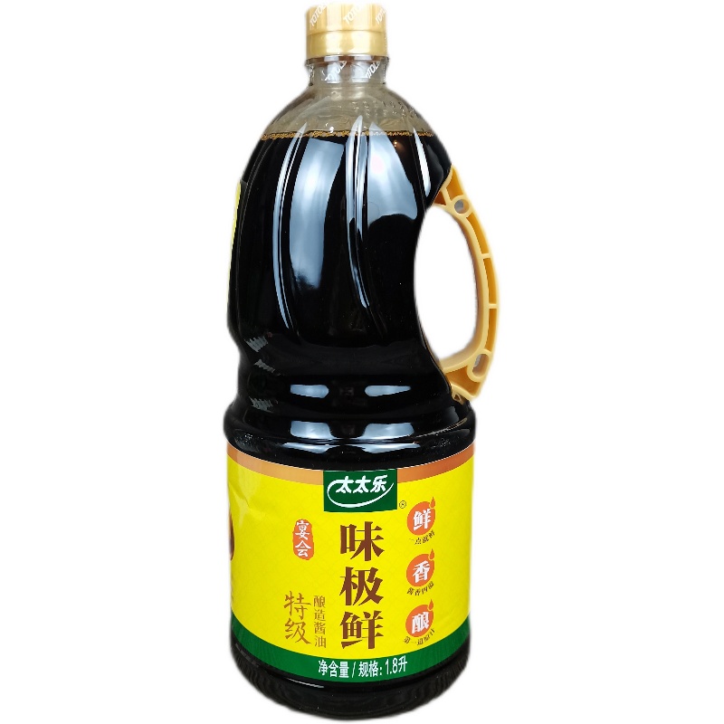 太太乐味极鲜酱油1.8L*6瓶优质酿造酱油厨房调味凉拌烹调大桶装-图3