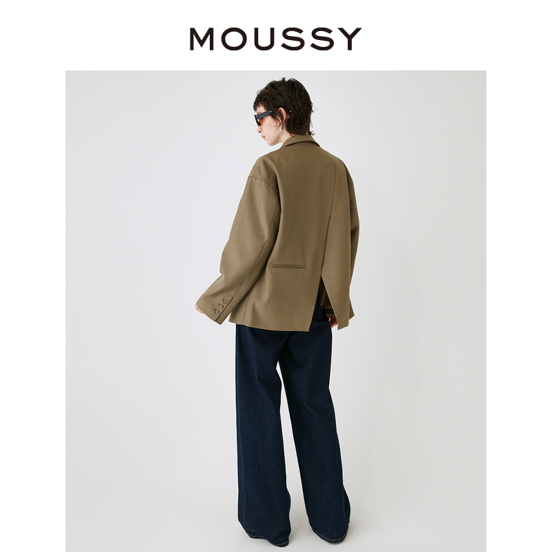 MOUSSY 2024气质日杂风后背不规则西装外套028HSZ30-0461 - 图2