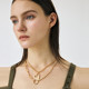 MOUSSY2026 spring new trendy and cool hot girl stacked retro multi-layer necklace jewelry 010IS356-9051