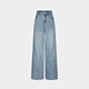 MOUSSY 2026 new summer denim retro style wide leg high waist straight jeans 028JSA11-1040
