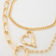 MOUSSY2026 spring new trendy and cool hot girl stacked retro multi-layer necklace jewelry 010IS356-9051