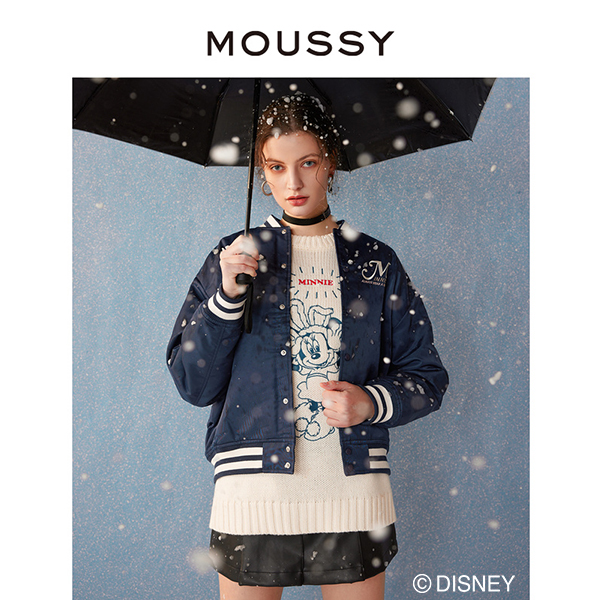 MOUSSY  迪士尼合作款23兔年限定印花棒球服外套028FAY30-5420 - 图1