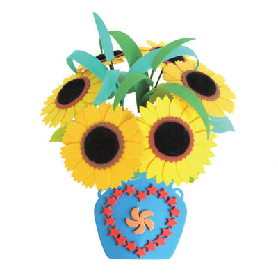 EVA盆栽花盆儿童diy手工半成品插花材料包免裁剪幼儿园亲子劳作,淘宝优惠券,粉丝福利购,淘宝优惠卷