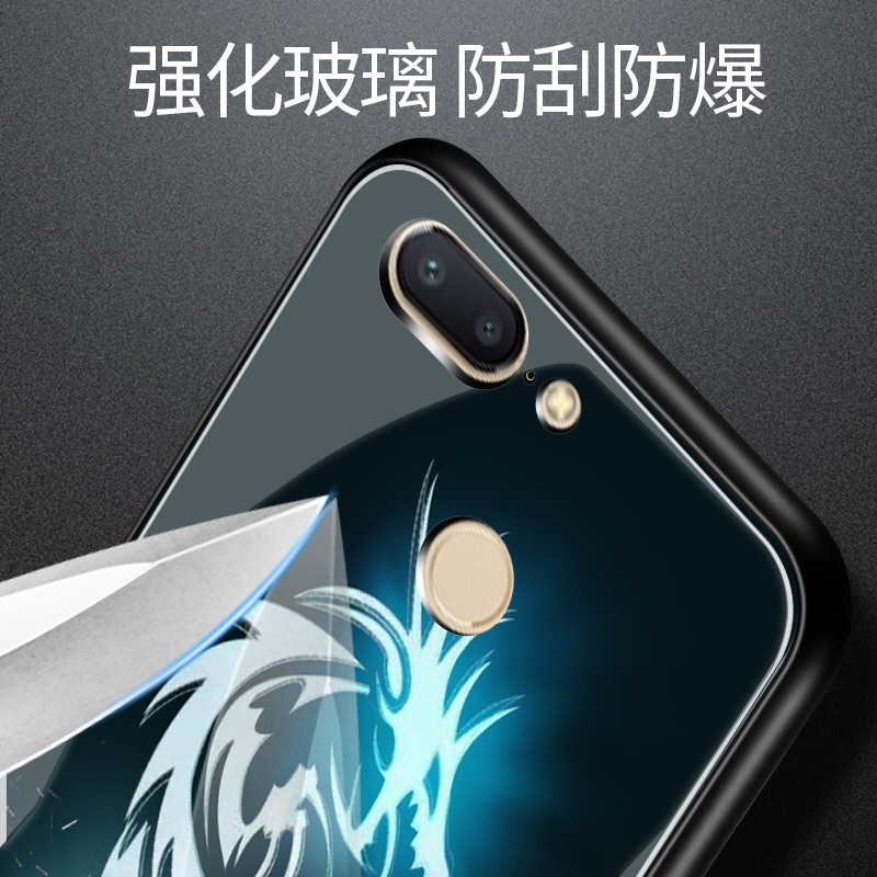 bigpig旗舰店一加5t手机壳钢化玻璃镜面一加5软硅胶全包边防摔磨砂保护套一加5T个性创意男女款情侣一加五网红时尚外壳硬2
