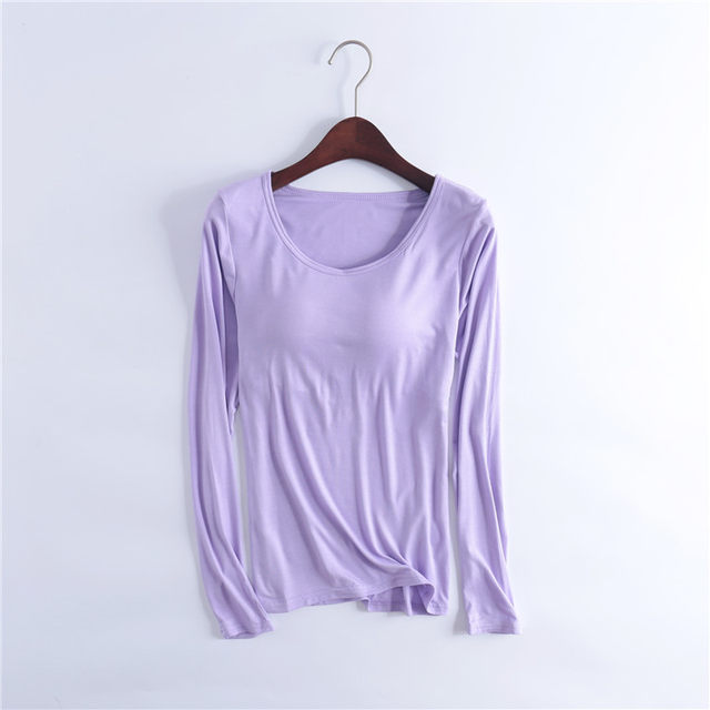 Modal round neck long sleeve t-shirt pajamas underwear Modal round neck long sleeve t-shirt pajamas underwear