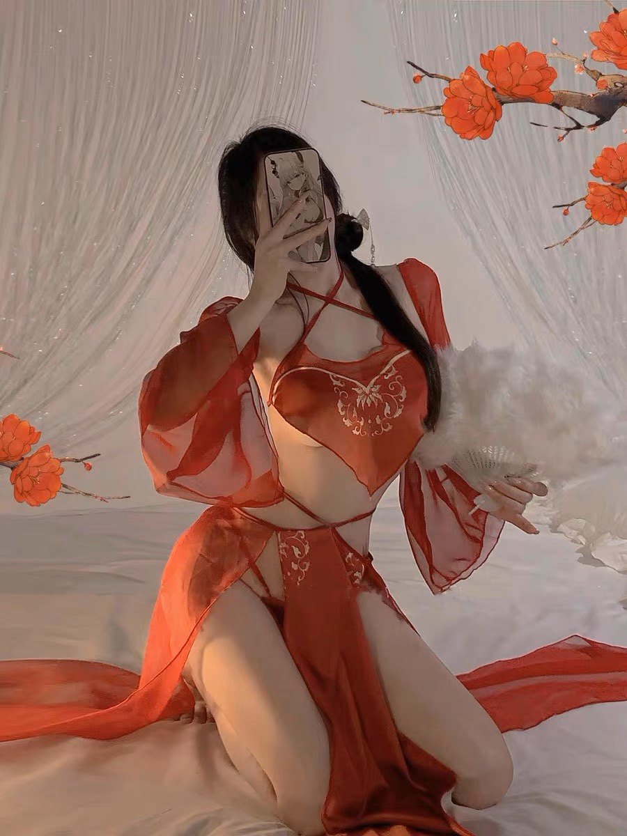 异域古装女超仙性感汉服睡衣女性感睡裙肚兜女性内衣连衣裙纱