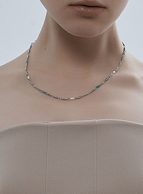 KITSH绿珠子细项链女小众ins冷淡风个性简约时尚高级感颈链锁骨链