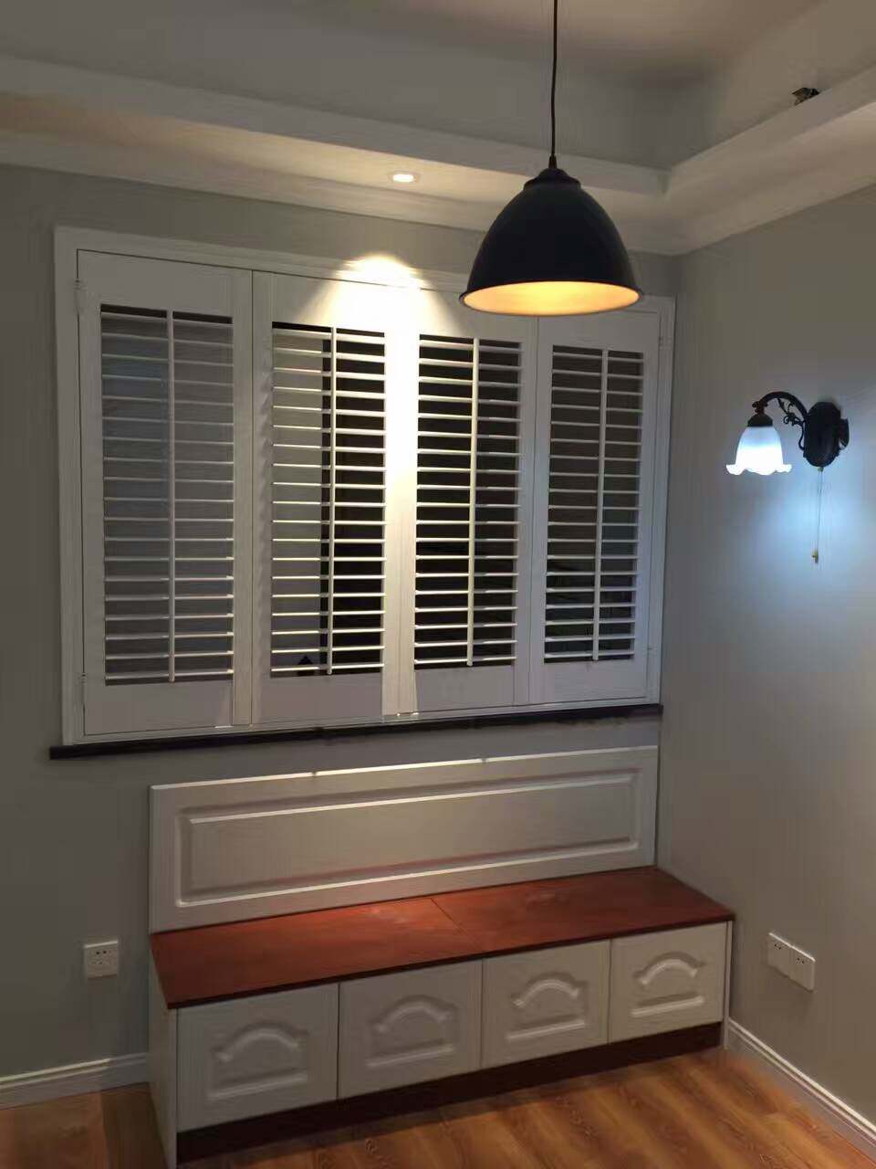 欧式实木百叶窗 活动百叶窗