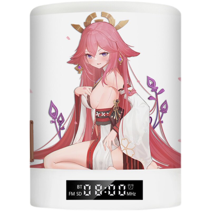 原神米哈游胡桃可莉申鹤神里绫华八重神子刻晴甘雨周边蓝牙音箱灯