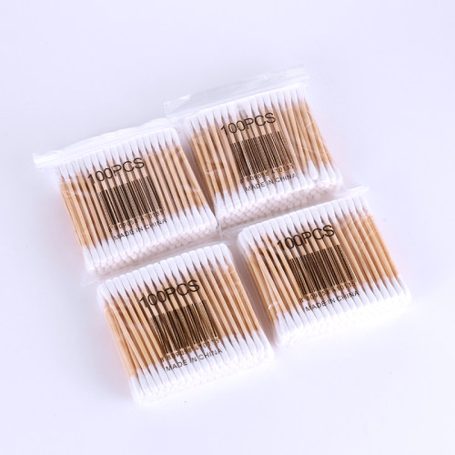 家用粗棉签包邮木棒化妆棉棒棉花螺旋掏耳朵棉球脱卸妆家用脂双头 - 图2