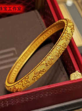 周大福999足金好事连绵手镯黄金