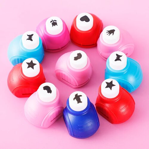 压花模具套装儿童省力压花器手工制作压花打孔器材料DIY工具星星爱心雪花图形花边剪刀全套异型图案印花器机 - 图3