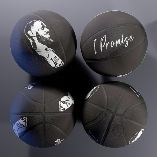 I Promise詹姆斯创意定制篮球超纤维PU耐磨防滑室内外通用 - 图2