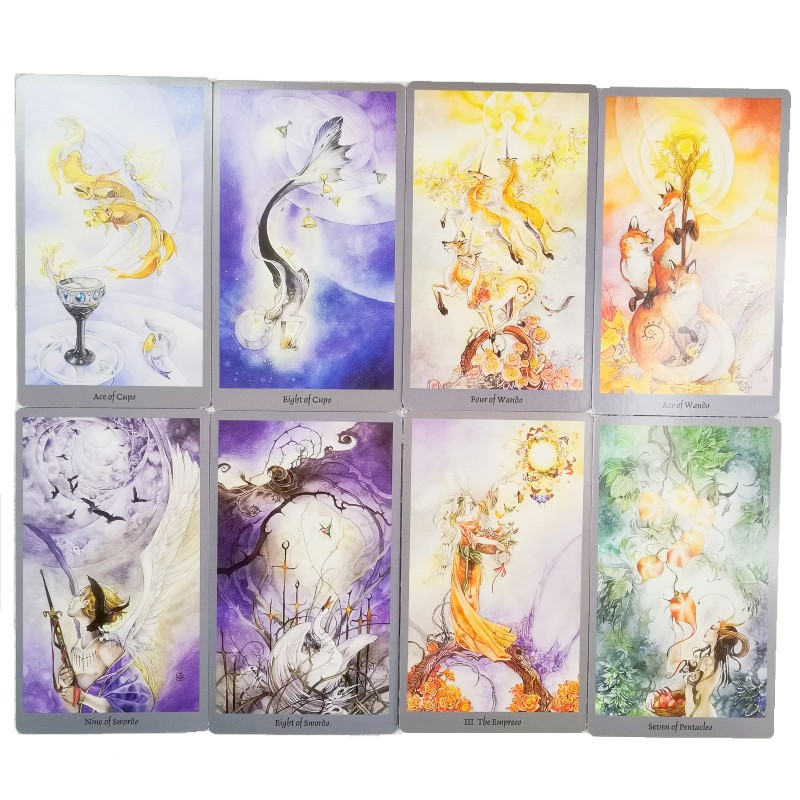 12X7Shadowscapes Tarot花影塔罗牌英文韦特塔罗带说明书-图2