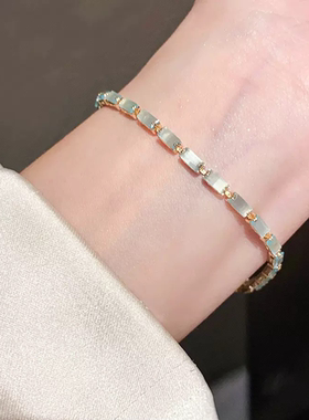 雾海浅蓝锆石手链轻奢百搭送礼