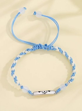 S925银猫狗日记情侣手链女生男