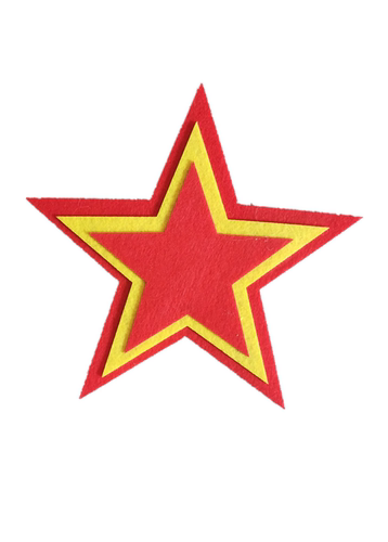 红歌大合唱舞蹈表演五角星运动会入场开幕式儿童手拿红星爱心道具 - 图3