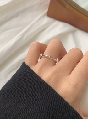 925银复古冷淡风组合开口戒指