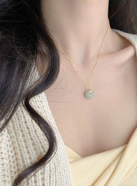 CCCRUI小众设计平安扣女款玉石