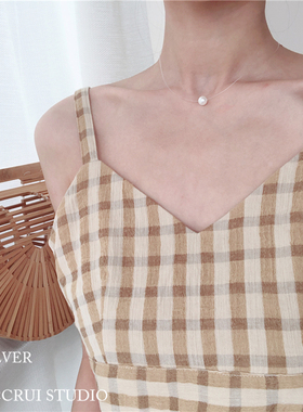 cccrui韩国925纯银透明鱼线项链