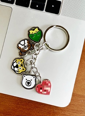 Hu太鉴MADE钥匙扣ANIMALKEYCHARM动物钥匙扣22ss新款青头鸭钥匙扣