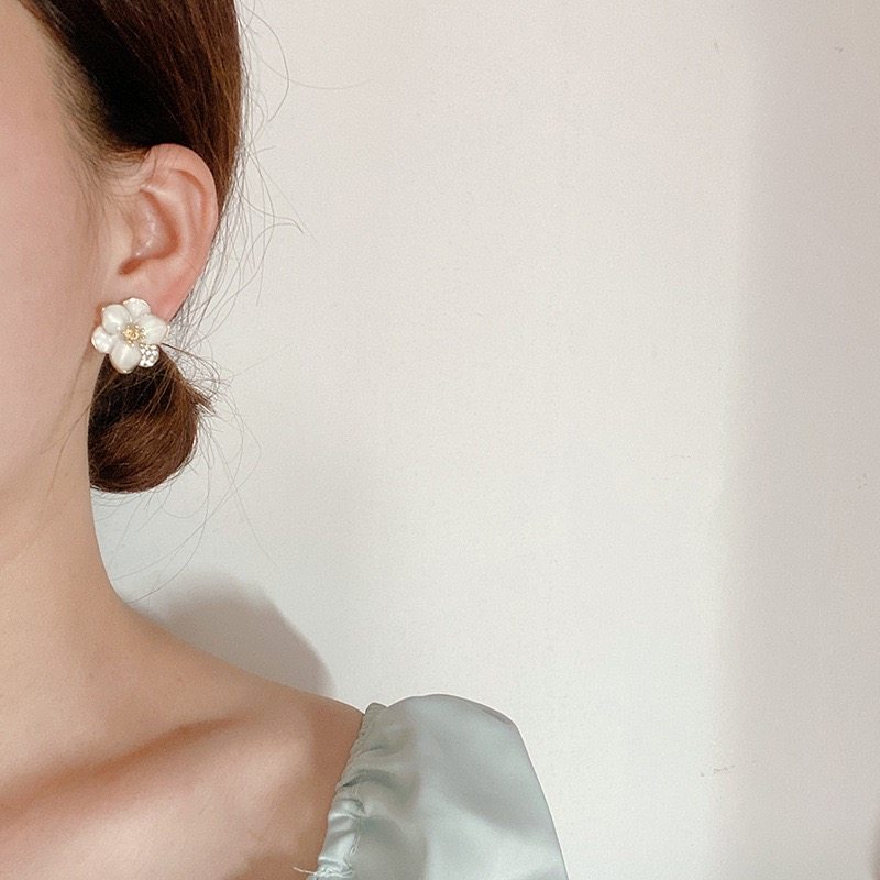 「人间白茶」无耳洞小香风花瓣蚊香盘耳夹气质耳环饰显脸小新款女,淘宝优惠券,粉丝福利购,淘宝优惠卷