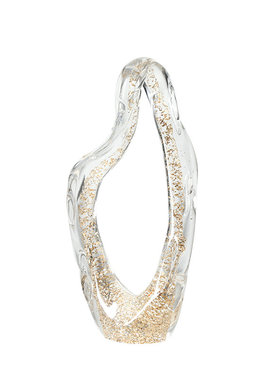 现代简约抽象几何形状玻璃摆件样板间售楼处客厅电视柜玄关装饰品