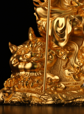 纯银地藏王菩萨汉传家居摆件