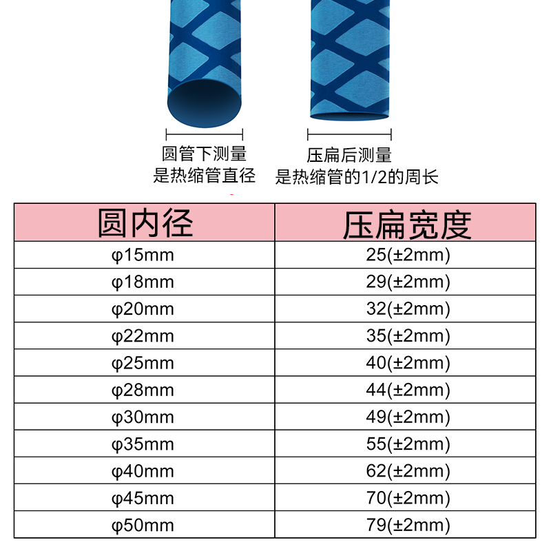 花纹热缩管钓鱼竿渔具球拍防滑把手套管防电绝缘握把套硅胶收缩带 - 图2