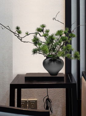 仿真绿植新中式售楼处盆景摆件