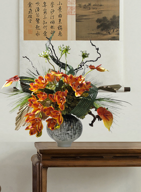 仿真花束绿植盆景客厅装饰摆件