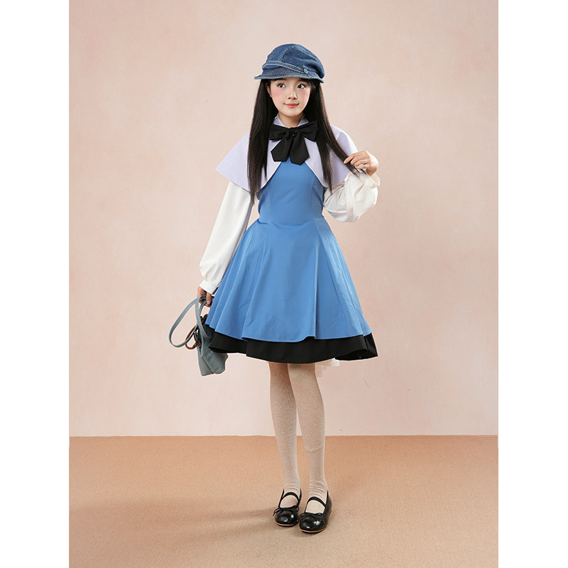 知世 秋季新款日系lolita重工设计感优雅日常披肩+连衣短裙两件套,淘宝优惠券,粉丝福利购,淘宝优惠卷