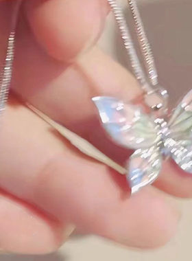 项链女彩色蝴蝶元气时尚